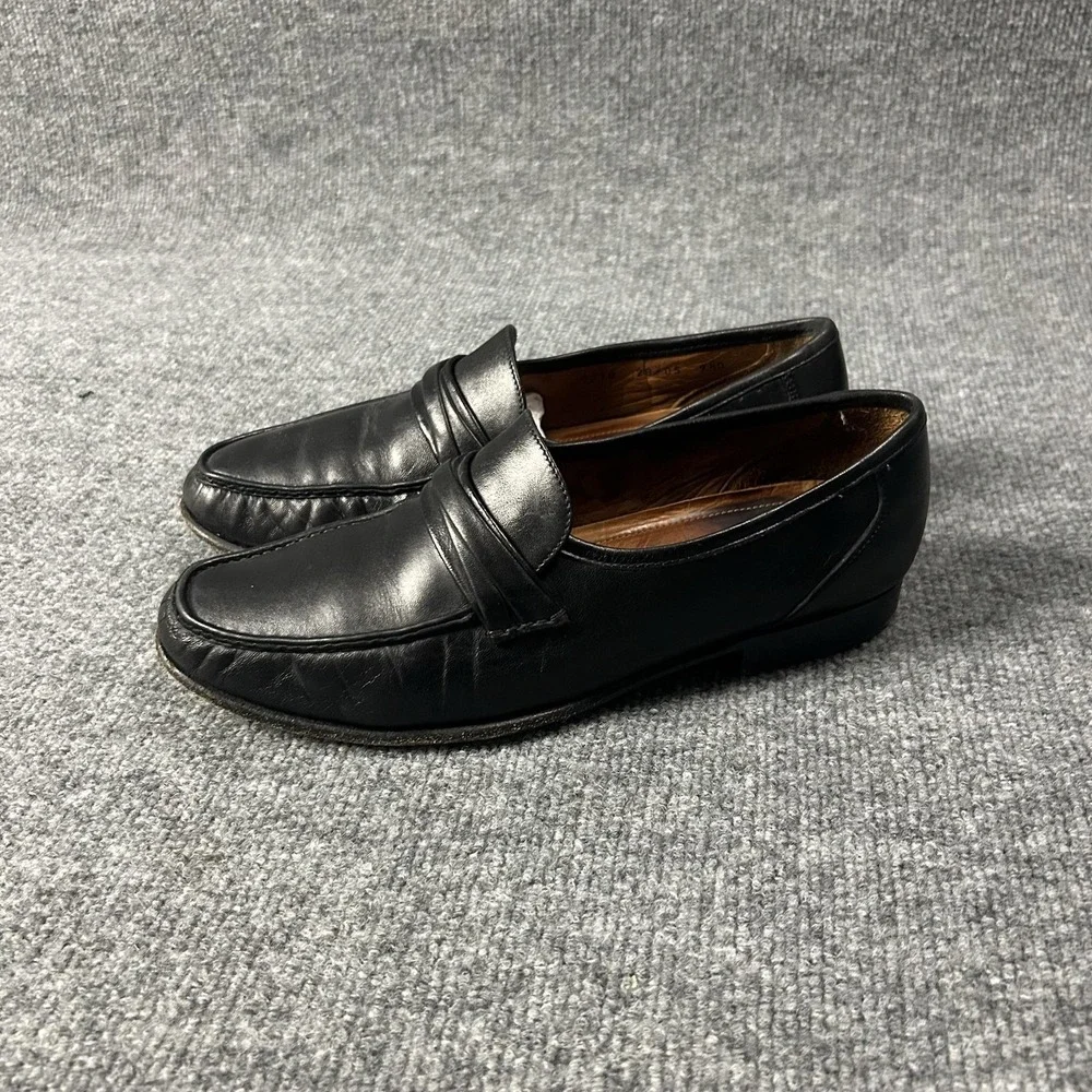 Allen Edmonds Loafer Shoes Mens Size 9.5 D Black Leather Dress Oxford Slip On